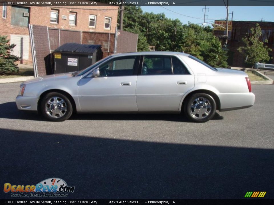 2003 Cadillac DeVille Sedan Sterling Silver / Dark Gray Photo #15