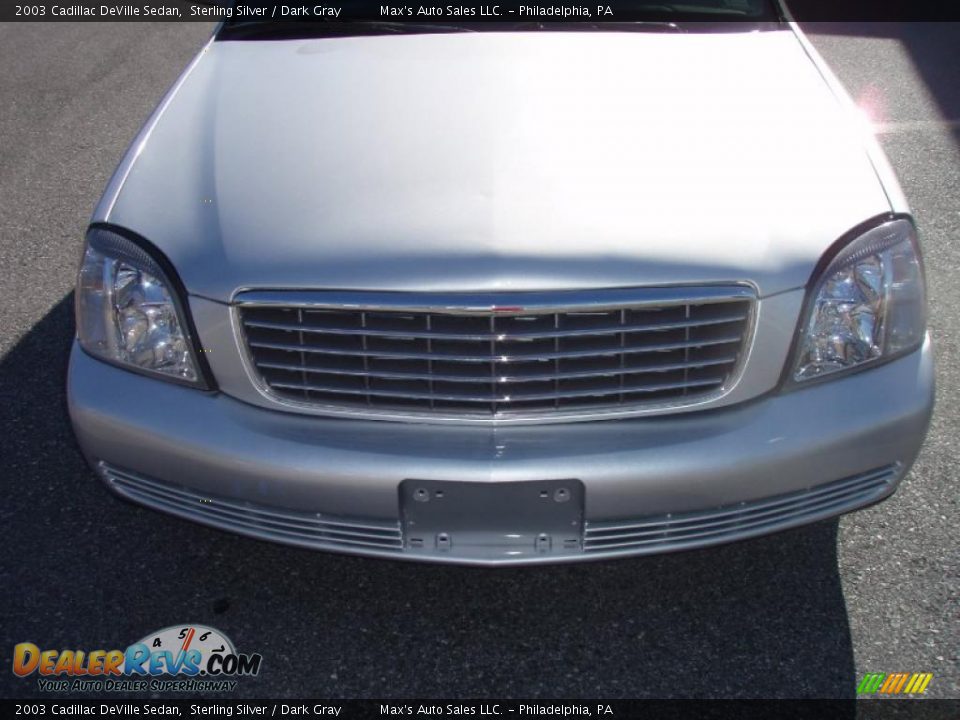 2003 Cadillac DeVille Sedan Sterling Silver / Dark Gray Photo #18