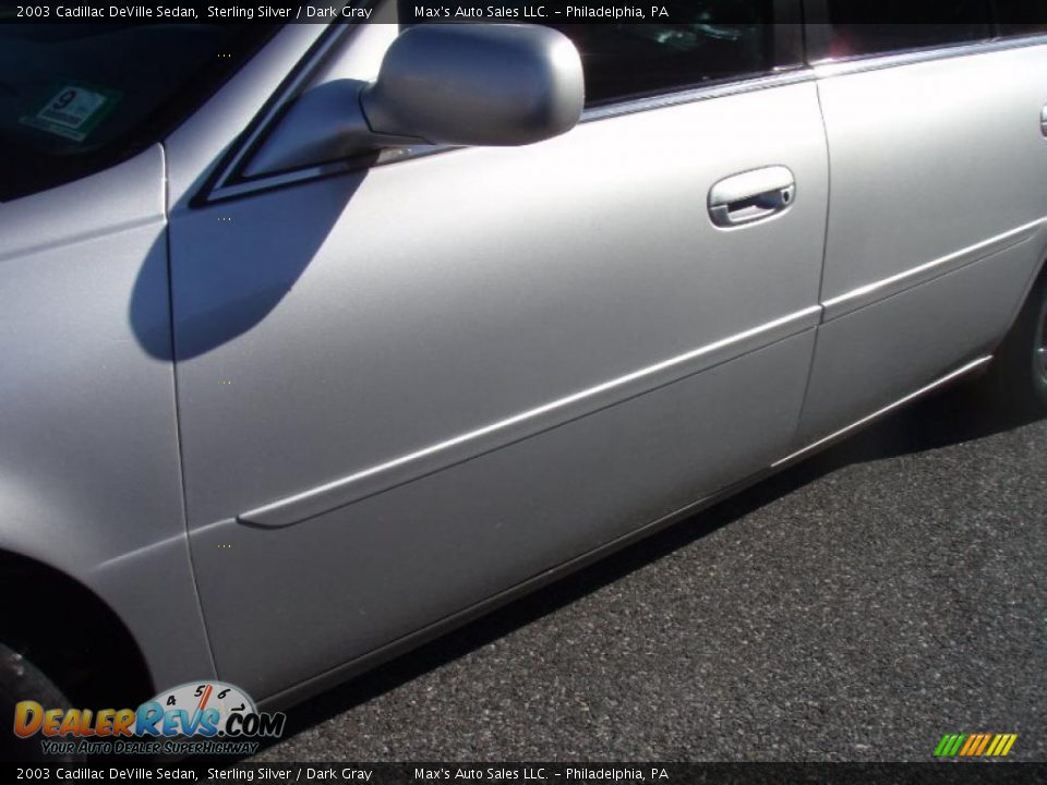 2003 Cadillac DeVille Sedan Sterling Silver / Dark Gray Photo #20