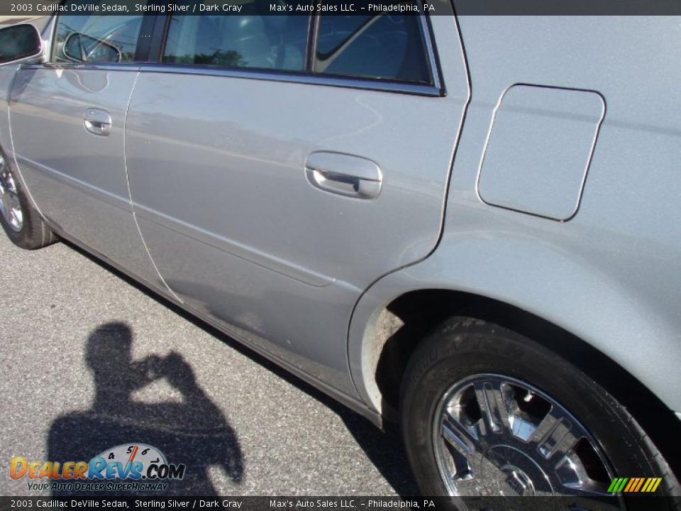 2003 Cadillac DeVille Sedan Sterling Silver / Dark Gray Photo #22
