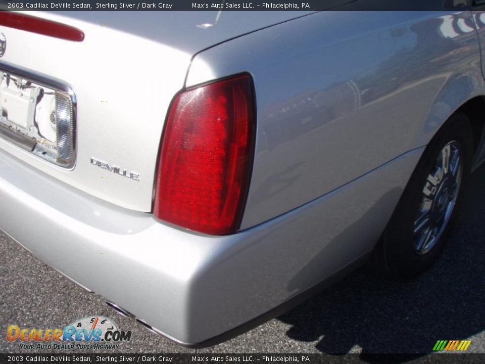 2003 Cadillac DeVille Sedan Sterling Silver / Dark Gray Photo #25