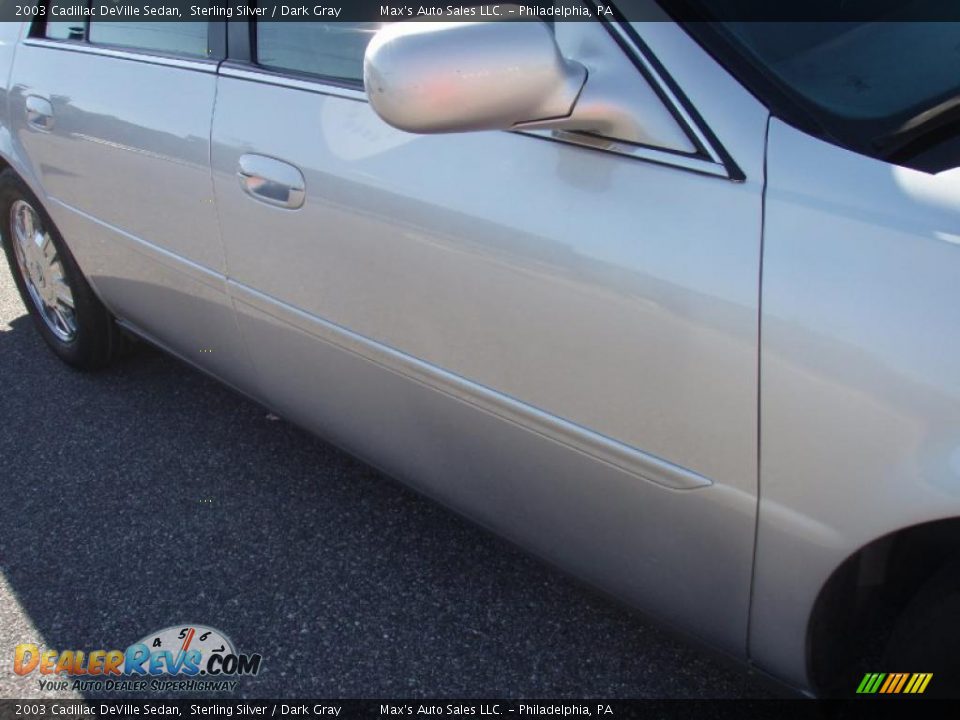 2003 Cadillac DeVille Sedan Sterling Silver / Dark Gray Photo #27