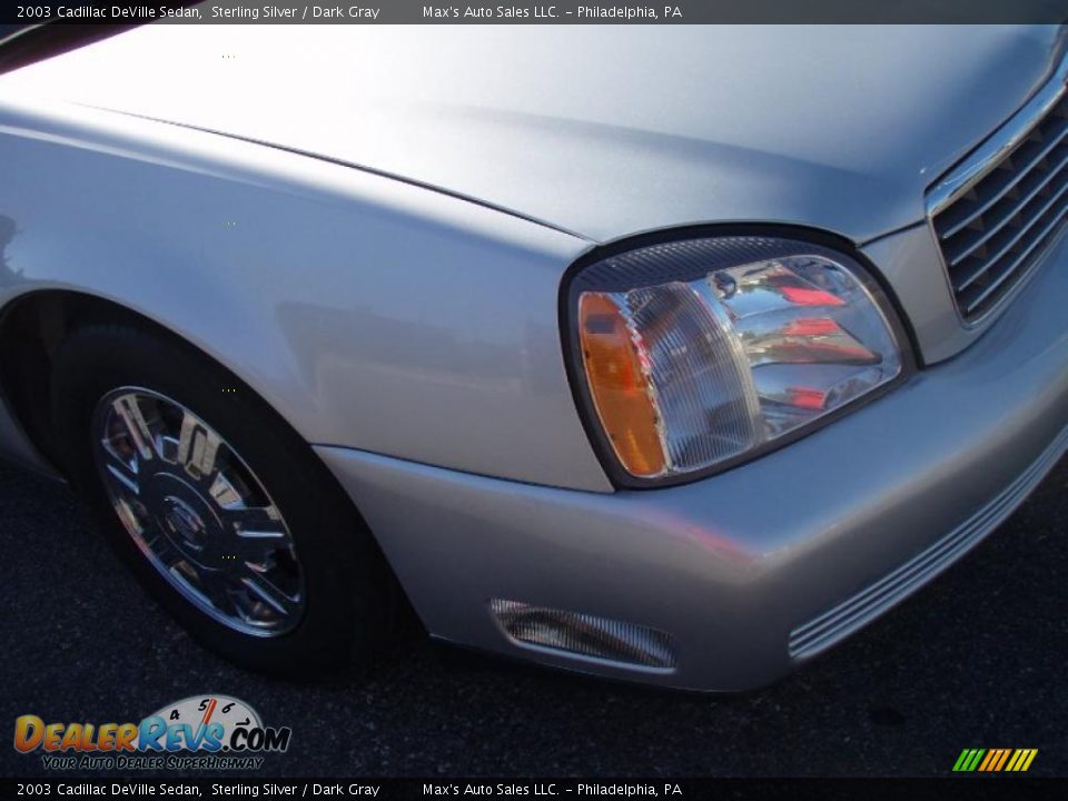 2003 Cadillac DeVille Sedan Sterling Silver / Dark Gray Photo #28