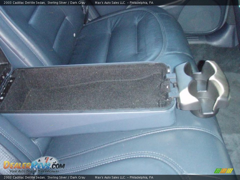 2003 Cadillac DeVille Sedan Sterling Silver / Dark Gray Photo #35