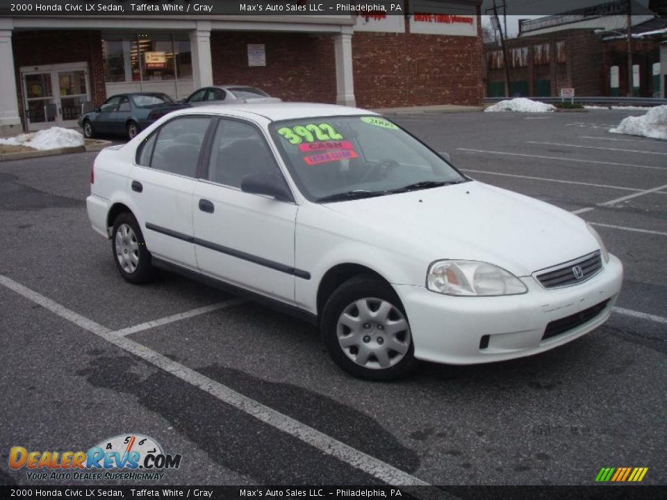 2000 White honda civi #3