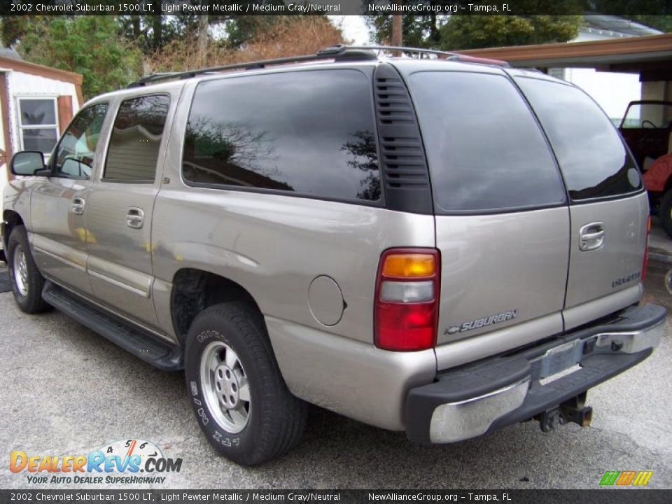 2002 Chevrolet Suburban 1500 LT Light Pewter Metallic / Medium Gray/Neutral Photo #7