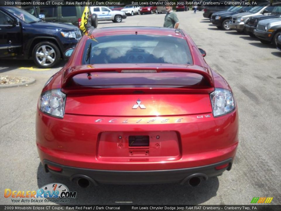 2009 Mitsubishi Eclipse GT Coupe Rave Red Pearl / Dark Charcoal Photo #3