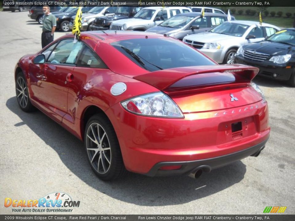 2009 Mitsubishi Eclipse GT Coupe Rave Red Pearl / Dark Charcoal Photo #4