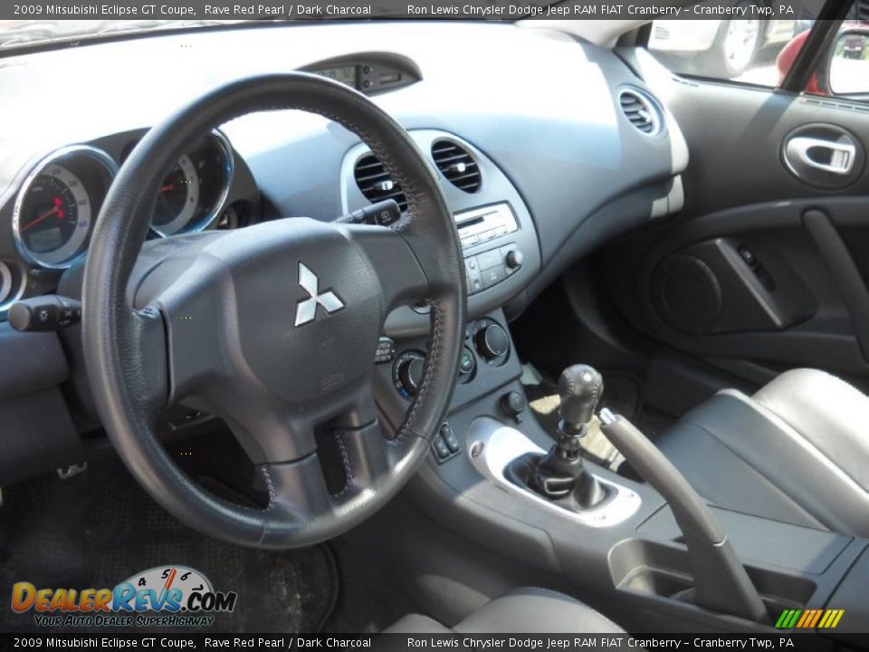 2009 Mitsubishi Eclipse GT Coupe Rave Red Pearl / Dark Charcoal Photo #7