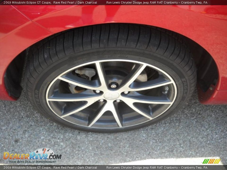 2009 Mitsubishi Eclipse GT Coupe Rave Red Pearl / Dark Charcoal Photo #16