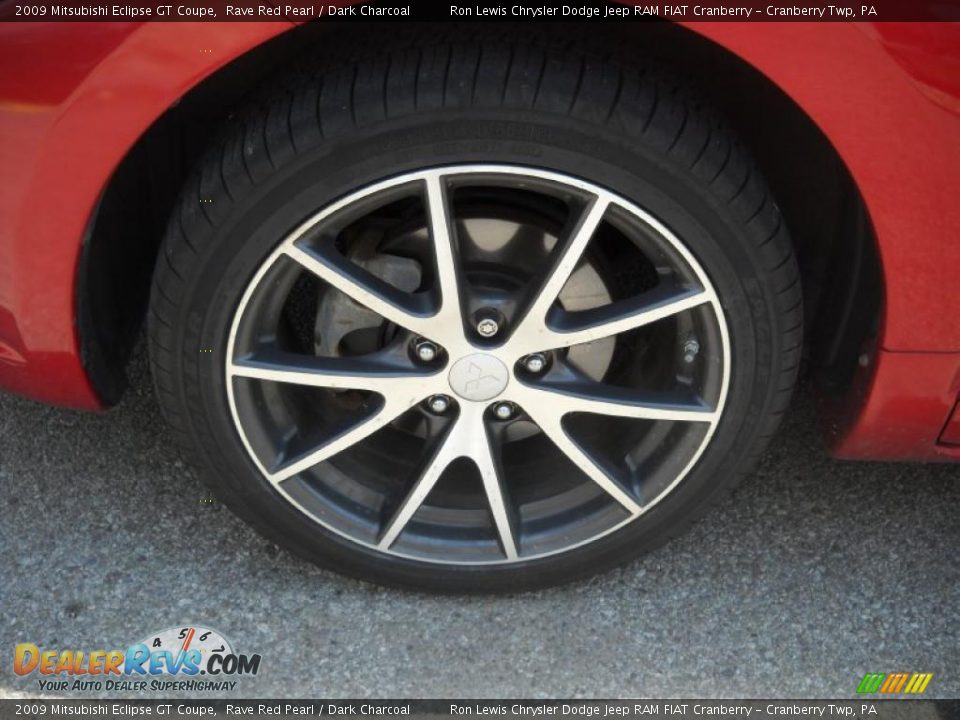 2009 Mitsubishi Eclipse GT Coupe Rave Red Pearl / Dark Charcoal Photo #17
