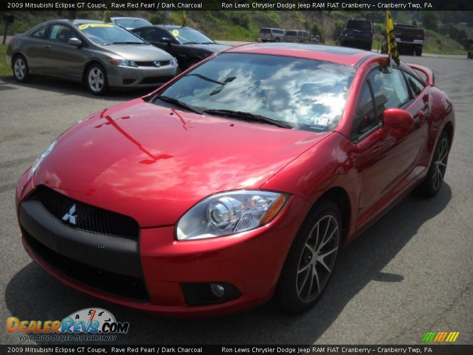 2009 Mitsubishi Eclipse GT Coupe Rave Red Pearl / Dark Charcoal Photo #18