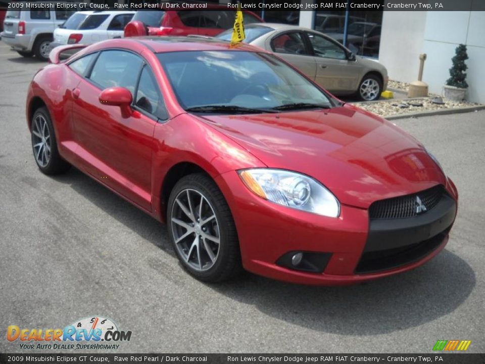 2009 Mitsubishi Eclipse GT Coupe Rave Red Pearl / Dark Charcoal Photo #20