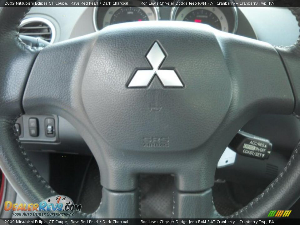 2009 Mitsubishi Eclipse GT Coupe Rave Red Pearl / Dark Charcoal Photo #24