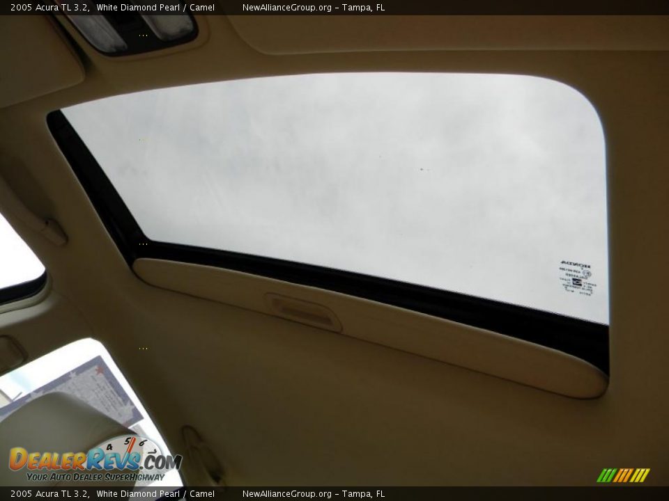 2005 Acura TL 3.2 White Diamond Pearl / Camel Photo #9
