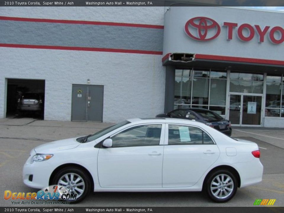 2010 Toyota Corolla Super White / Ash Photo #2