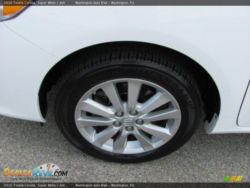 2010 Toyota Corolla Super White / Ash Photo #3