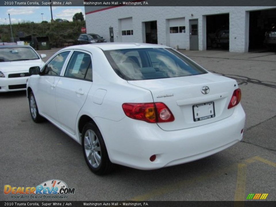 2010 Toyota Corolla Super White / Ash Photo #5