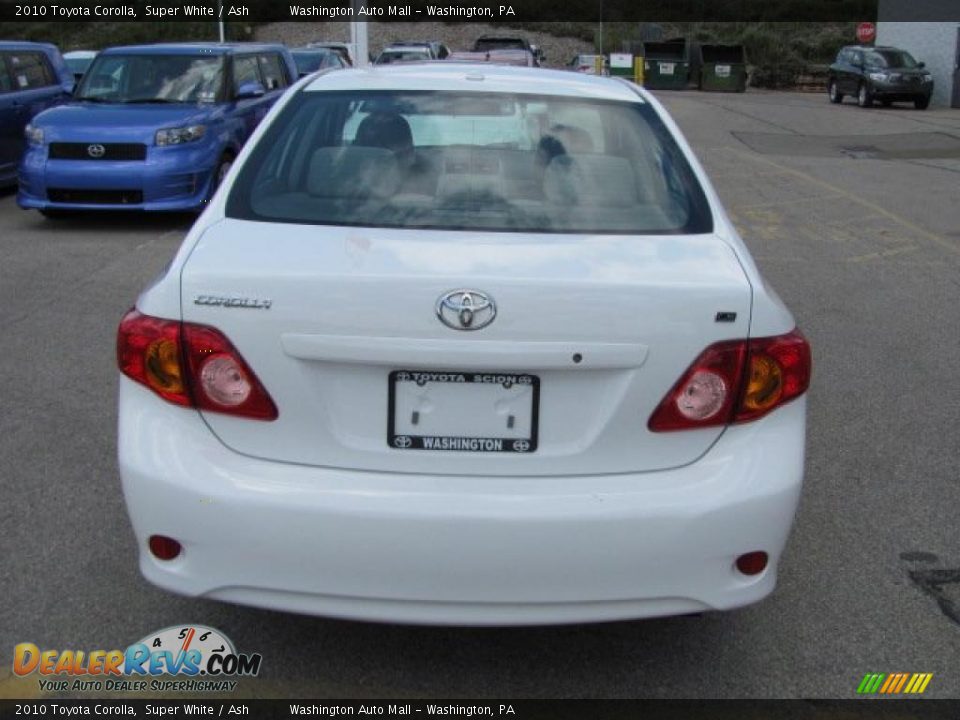 2010 Toyota Corolla Super White / Ash Photo #6