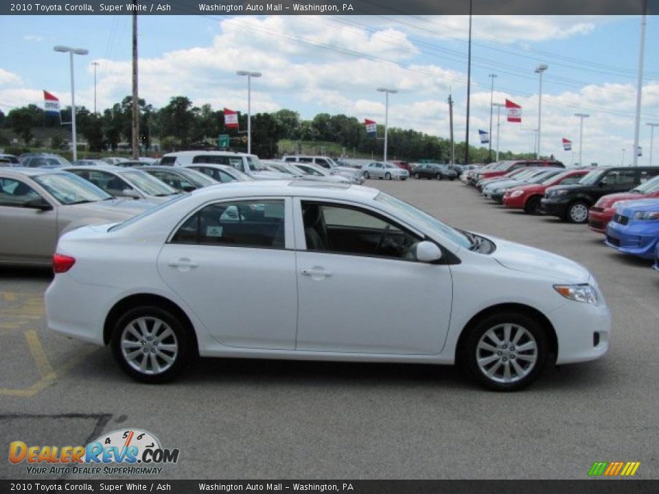 2010 Toyota Corolla Super White / Ash Photo #8