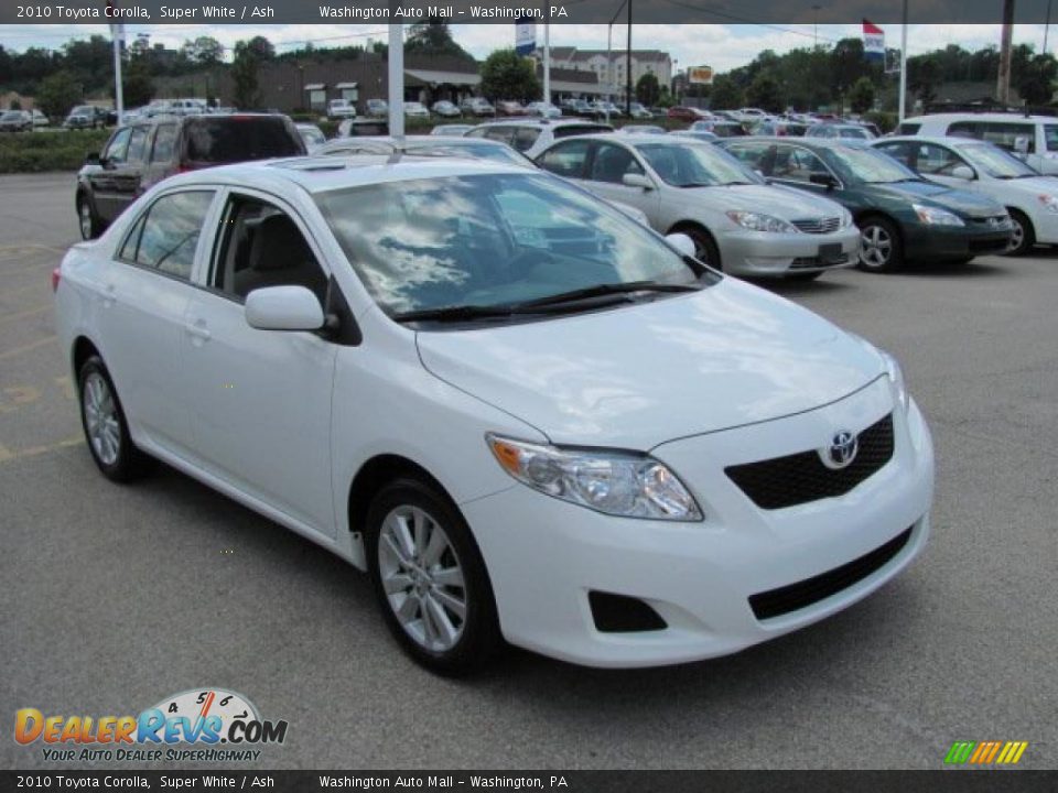 2010 Toyota Corolla Super White / Ash Photo #9