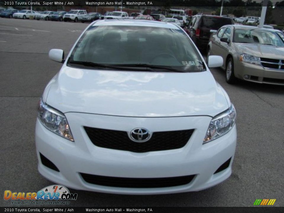 2010 Toyota Corolla Super White / Ash Photo #10