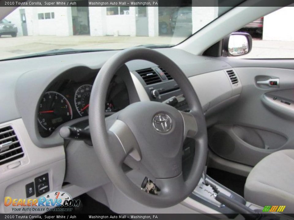 2010 Toyota Corolla Super White / Ash Photo #12