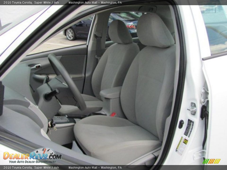 2010 Toyota Corolla Super White / Ash Photo #14