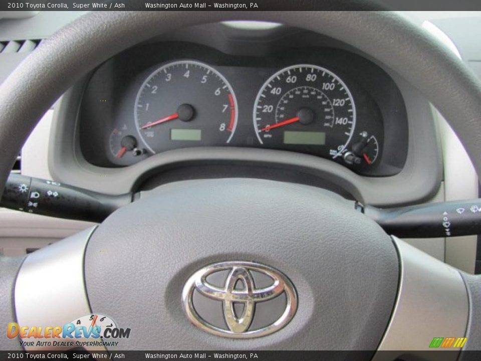 2010 Toyota Corolla Super White / Ash Photo #18