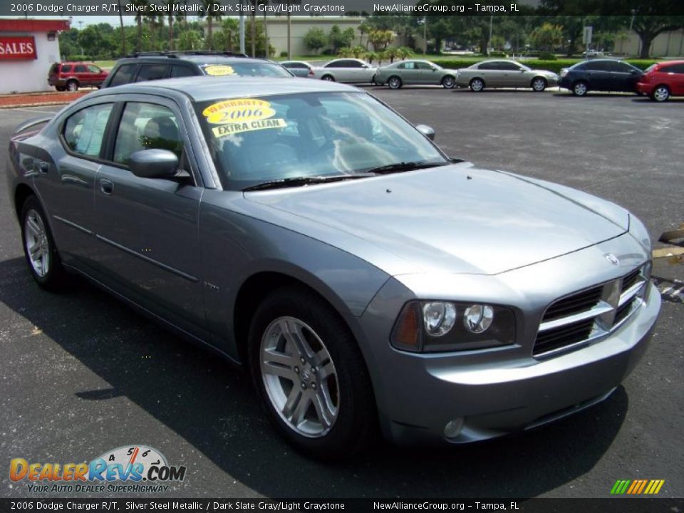 2006 Dodge Charger R/T Silver Steel Metallic / Dark Slate Gray/Light Graystone Photo #1