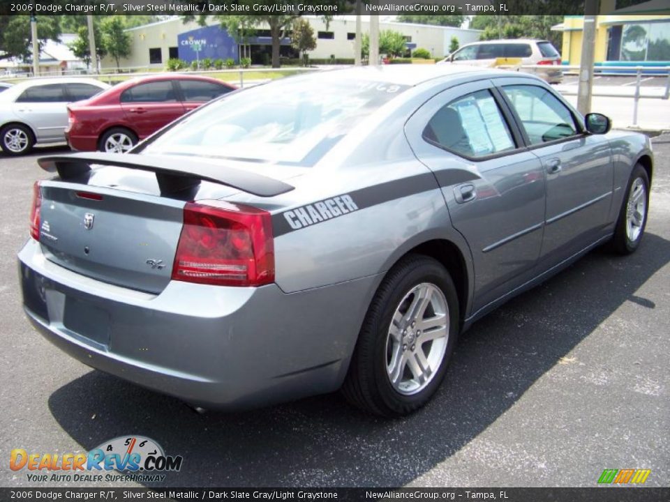 2006 Dodge Charger R/T Silver Steel Metallic / Dark Slate Gray/Light Graystone Photo #3