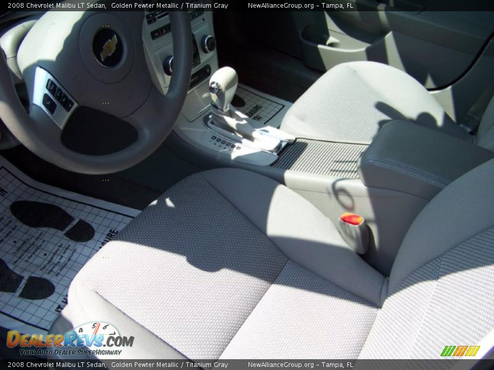 2008 Chevrolet Malibu LT Sedan Golden Pewter Metallic / Titanium Gray Photo #8