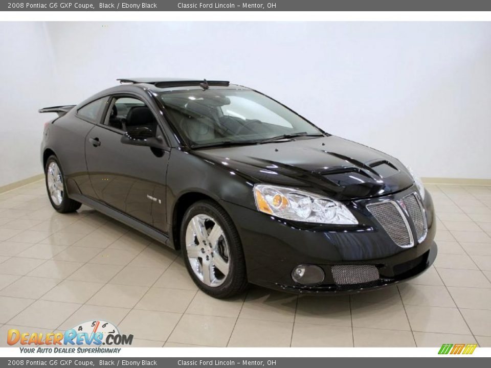 2008 Pontiac G6 GXP Coupe Black / Ebony Black Photo #1