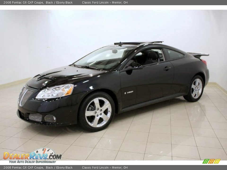 2008 Pontiac G6 GXP Coupe Black / Ebony Black Photo #3