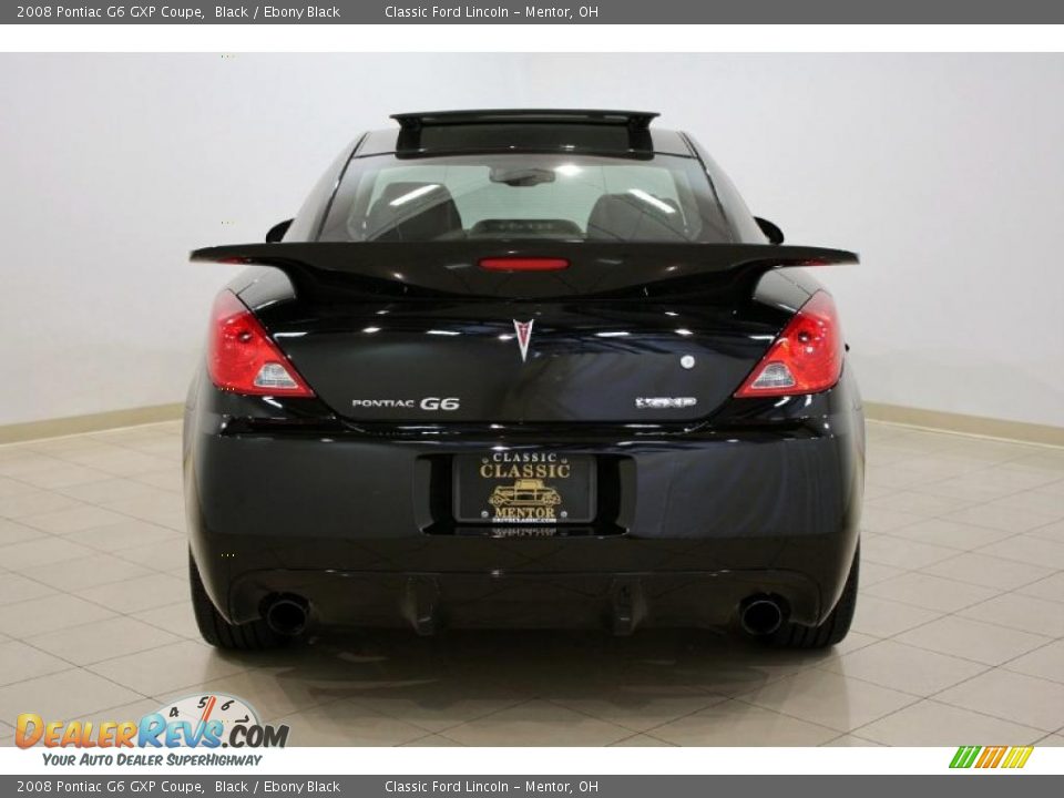 2008 Pontiac G6 GXP Coupe Black / Ebony Black Photo #5