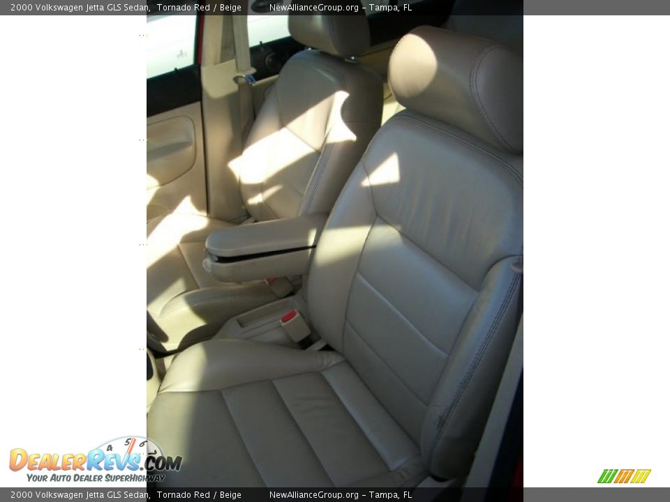 2000 Volkswagen Jetta GLS Sedan Tornado Red / Beige Photo #11