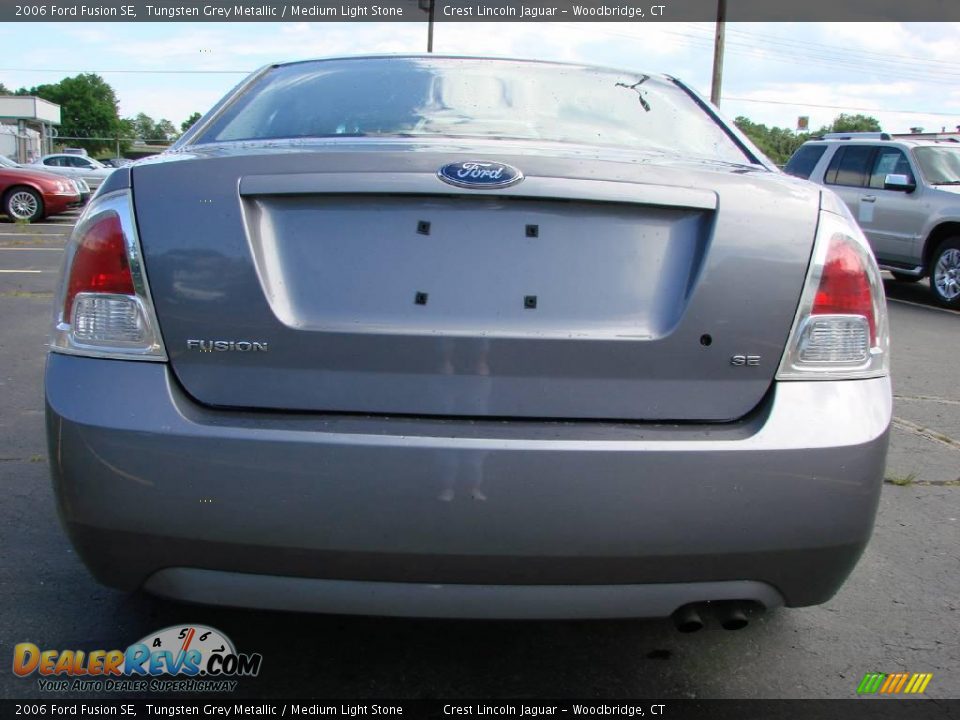 2006 Ford Fusion SE Tungsten Grey Metallic / Medium Light Stone Photo #8