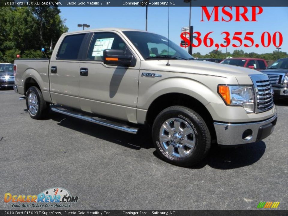 2010 Ford F150 XLT SuperCrew Pueblo Gold Metallic / Tan Photo #1