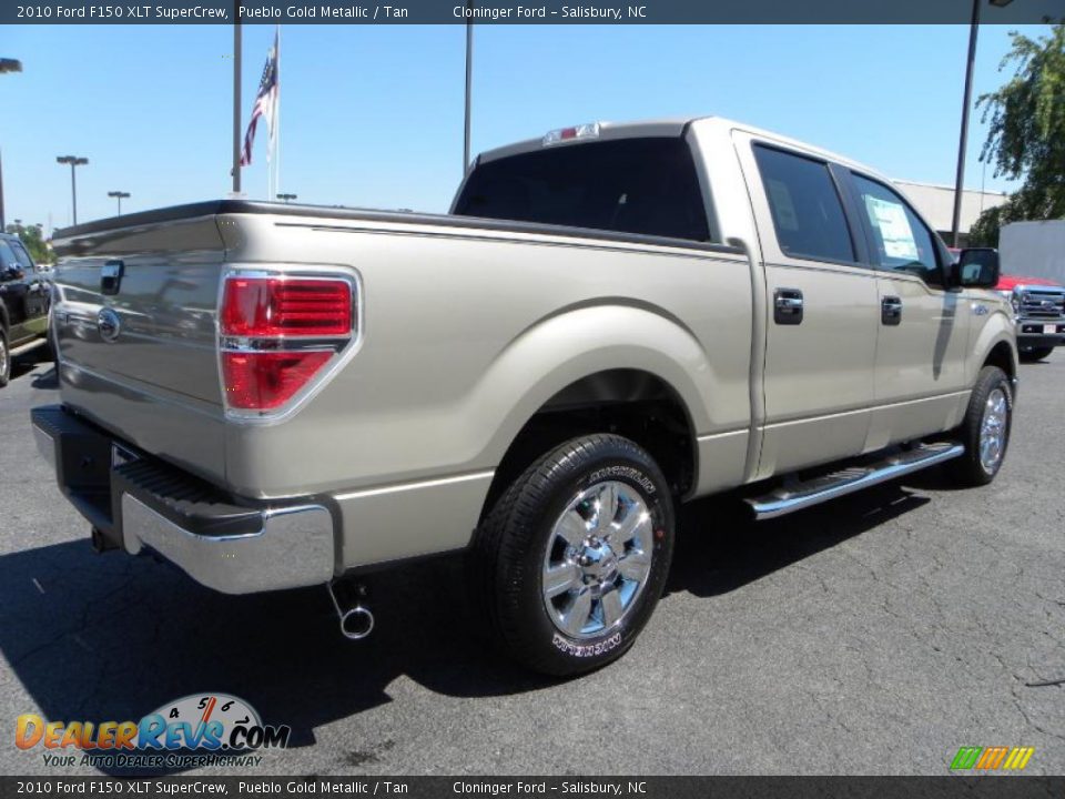 2010 Ford F150 XLT SuperCrew Pueblo Gold Metallic / Tan Photo #3