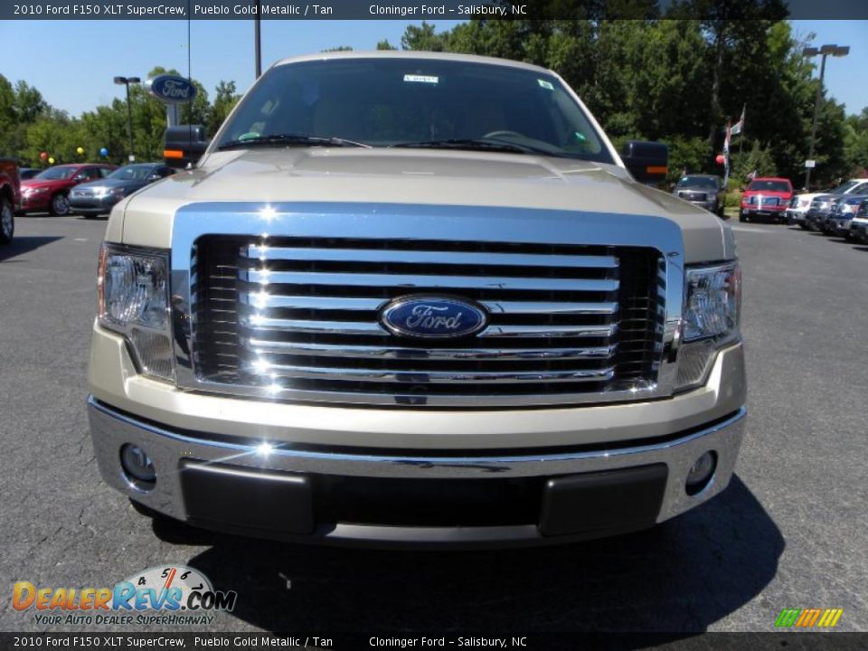 2010 Ford F150 XLT SuperCrew Pueblo Gold Metallic / Tan Photo #7