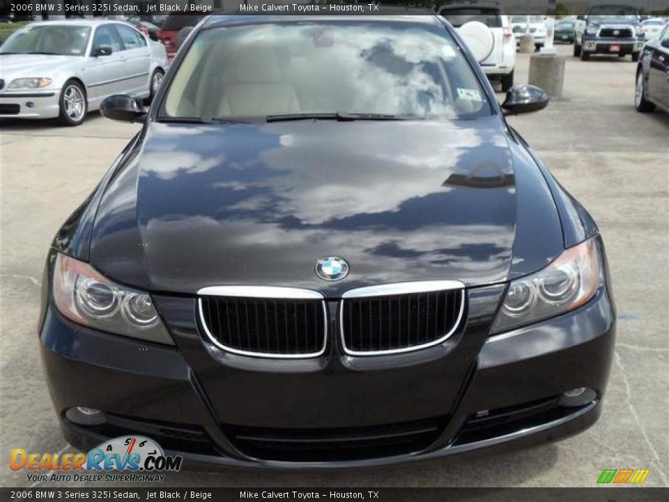 2006 BMW 3 Series 325i Sedan Jet Black / Beige Photo #2