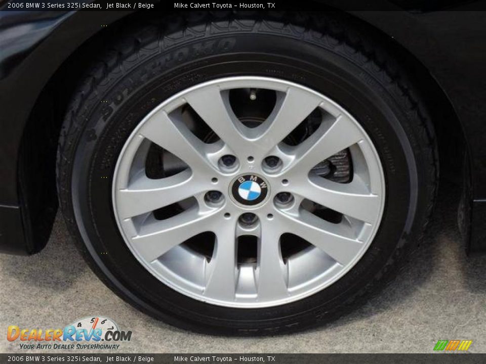 2006 BMW 3 Series 325i Sedan Jet Black / Beige Photo #3