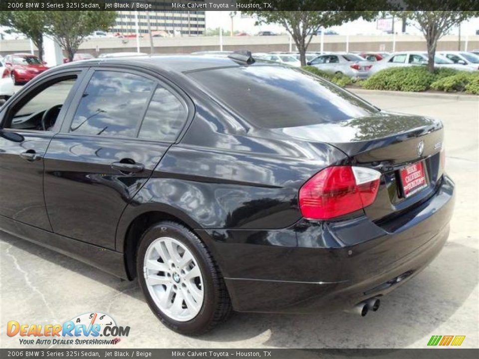 2006 BMW 3 Series 325i Sedan Jet Black / Beige Photo #4