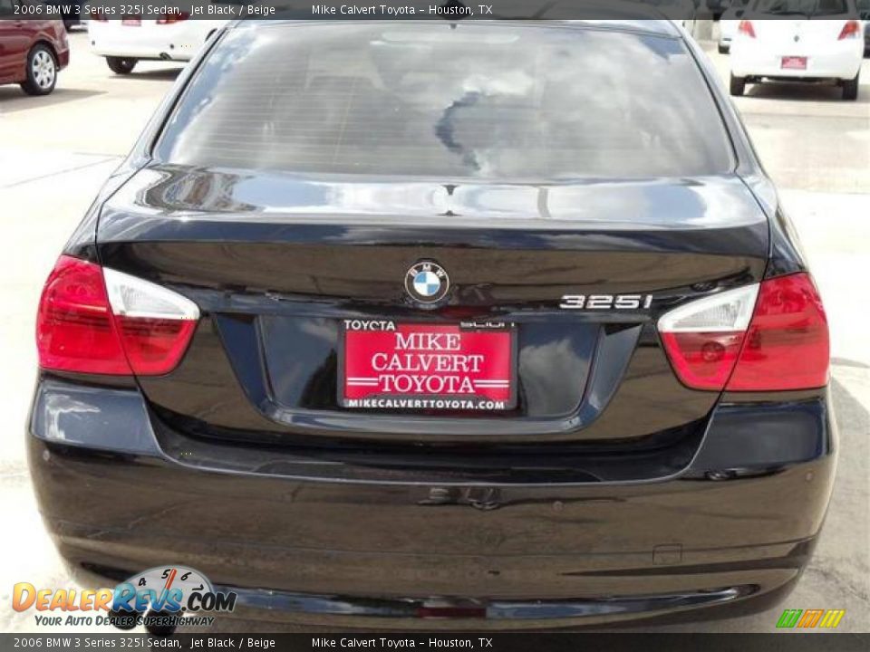2006 BMW 3 Series 325i Sedan Jet Black / Beige Photo #5