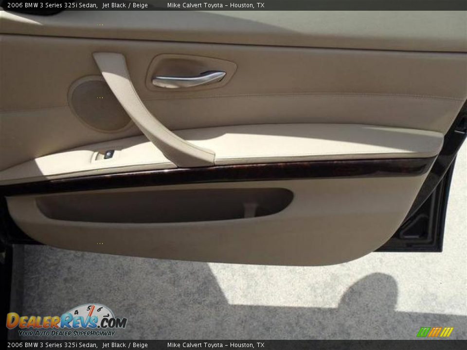 2006 BMW 3 Series 325i Sedan Jet Black / Beige Photo #8