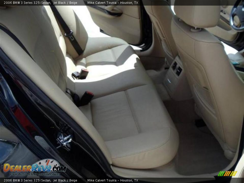 2006 BMW 3 Series 325i Sedan Jet Black / Beige Photo #9