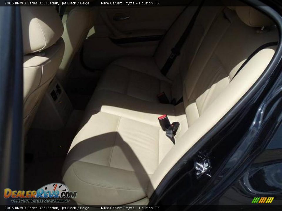 2006 BMW 3 Series 325i Sedan Jet Black / Beige Photo #11