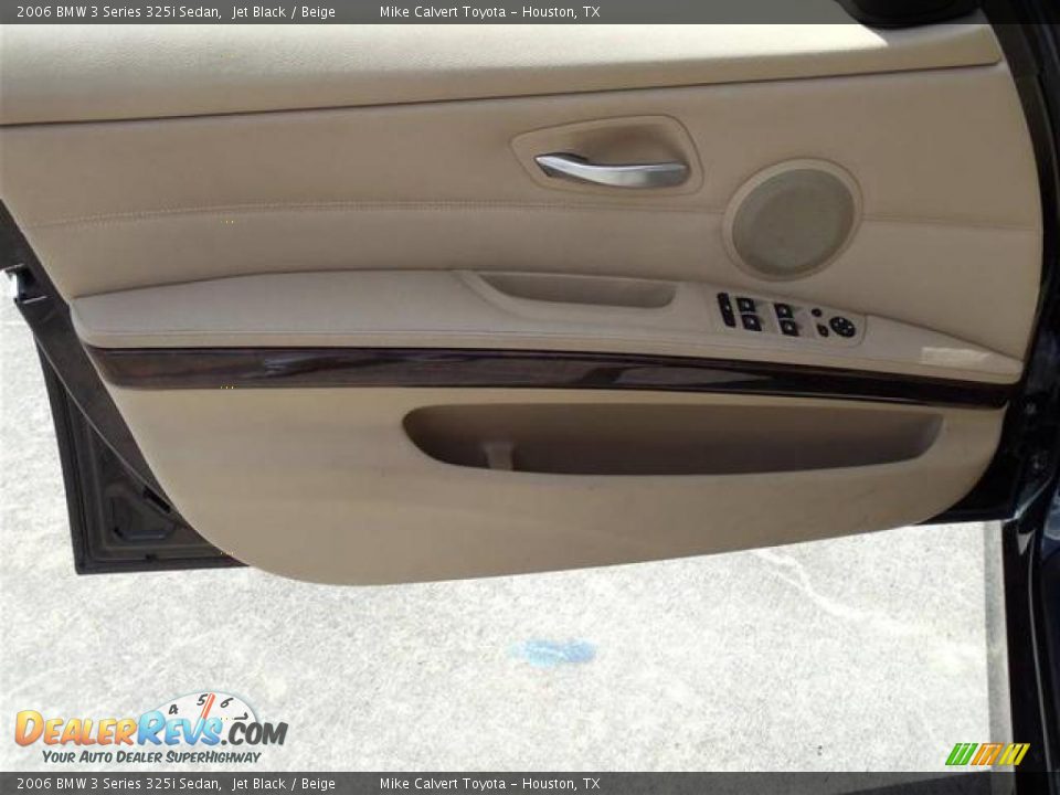2006 BMW 3 Series 325i Sedan Jet Black / Beige Photo #13