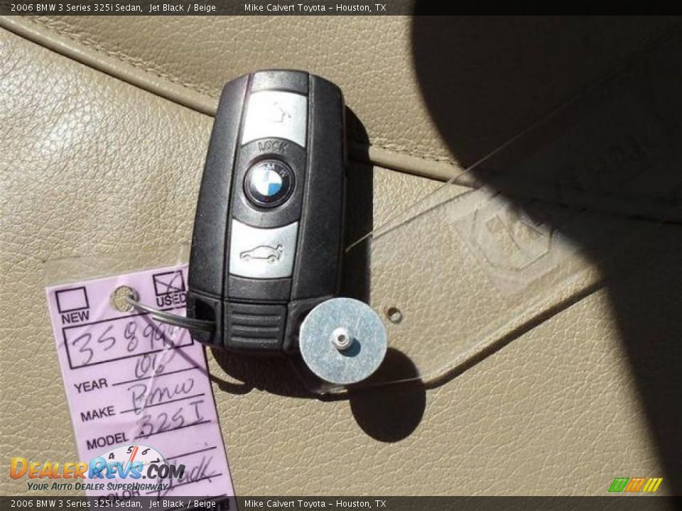 2006 BMW 3 Series 325i Sedan Jet Black / Beige Photo #18