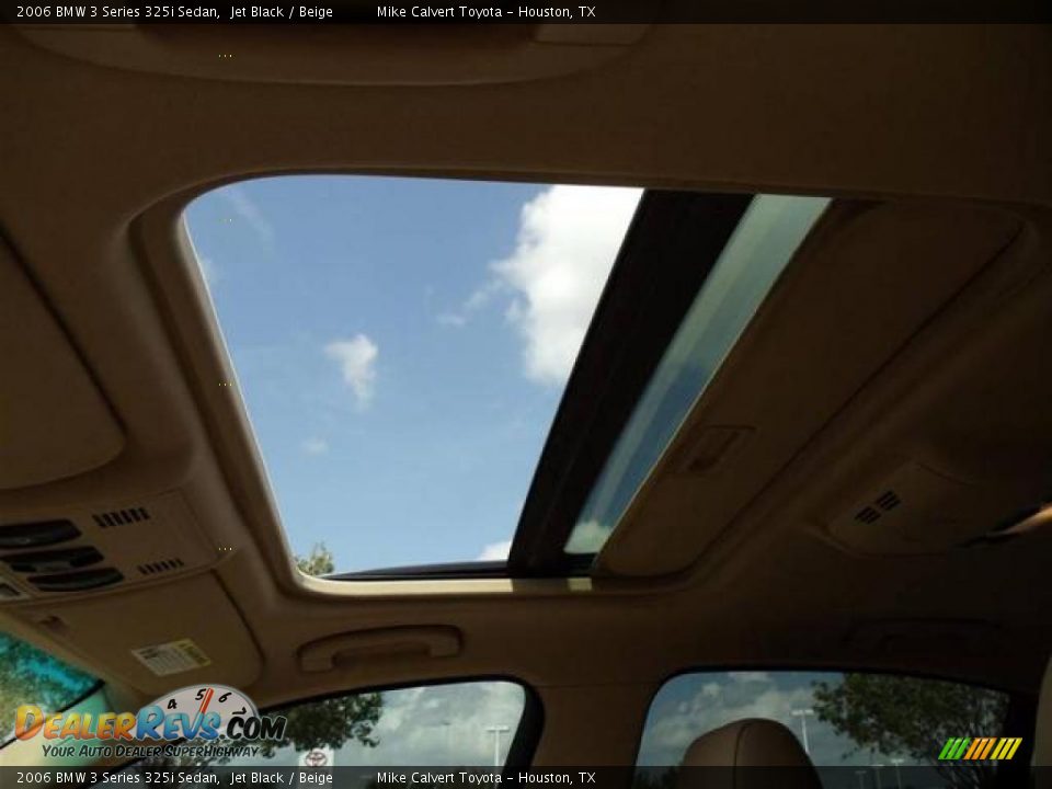 2006 BMW 3 Series 325i Sedan Jet Black / Beige Photo #20